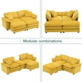 thumbnail image 4 of Taoruifang Ensemble Modulaire Combiné Jaune pour Salon, 4 of 9