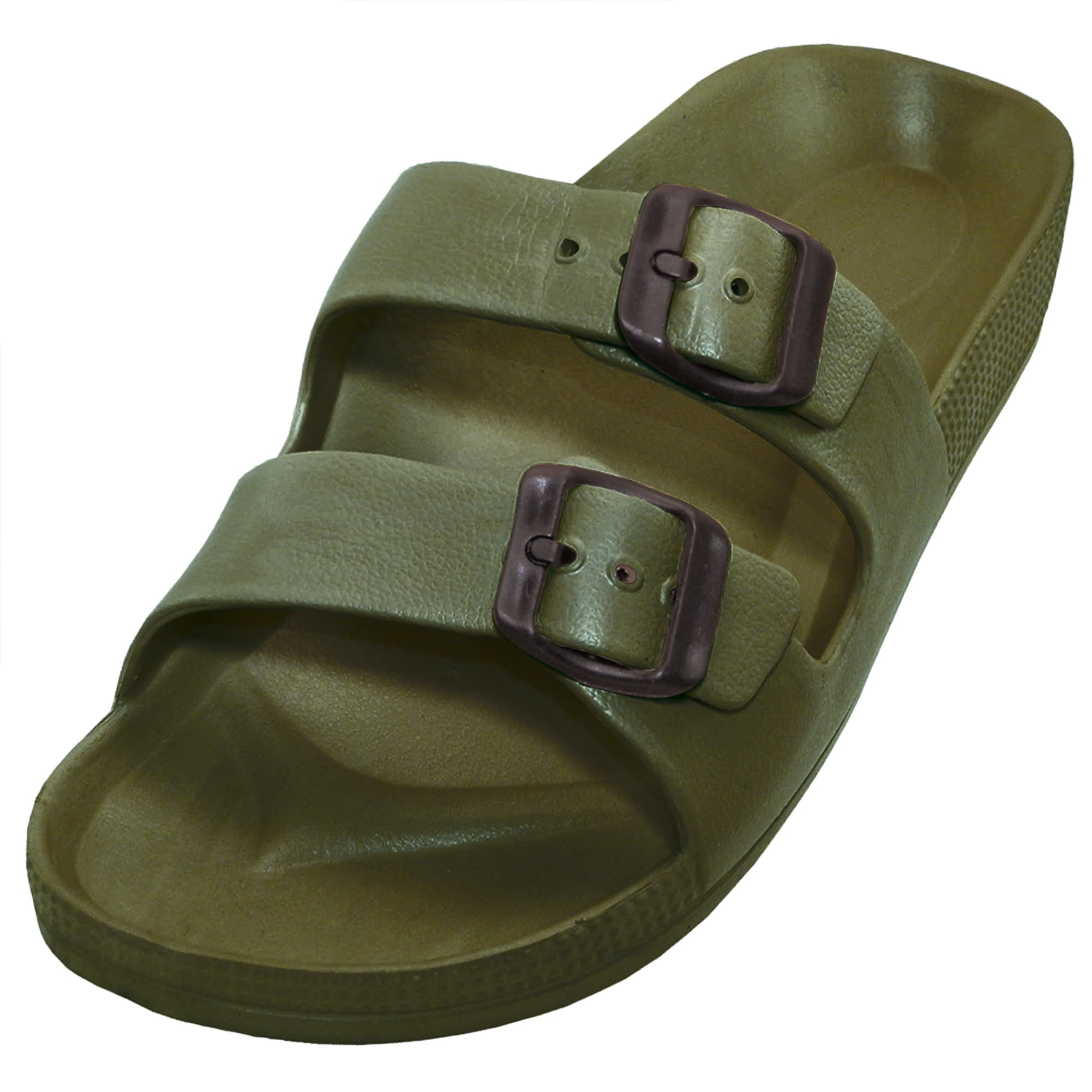 Levi's Men's Sandals June Perf Slides Fashion Summer Beach Shoes Army Green New 