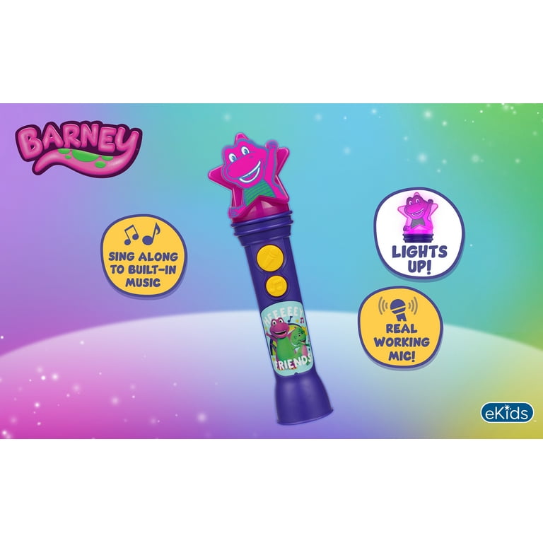 Barney Sing Along Microphone, Includes Built-in Music and Lights