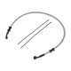thumbnail image 1 of Manguera de aceite de freno de motocicleta de 70 cm, cable de abrazaderas de embrague hidráulico para motocicletas, bicicletas de tierra, ATV, tono plateado, 1 of 6