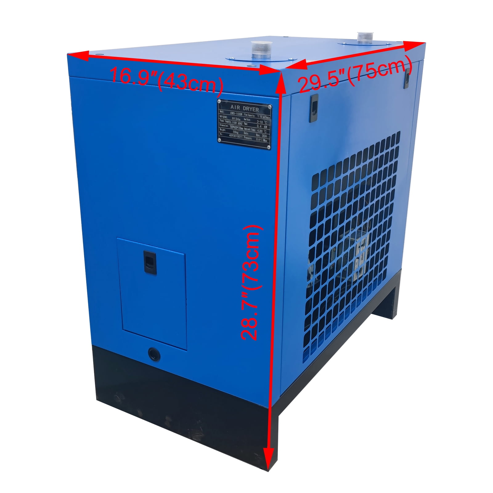 10GW High Temperature Refrigerating Dryer Air Compressor Refrigerated Freeze Dryer with Filter 53 CFM