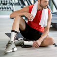 thumbnail image 6 of Men's White Baseball Novelty Athletic Socks Women's Digital Printing Funky Patterned Crew Socks, 6 of 7