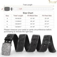 thumbnail image 4 of JASGOOD Men Women Western Belts Floral Embossed Leather Country Belt Cowgirls Cowboy, 4 of 10