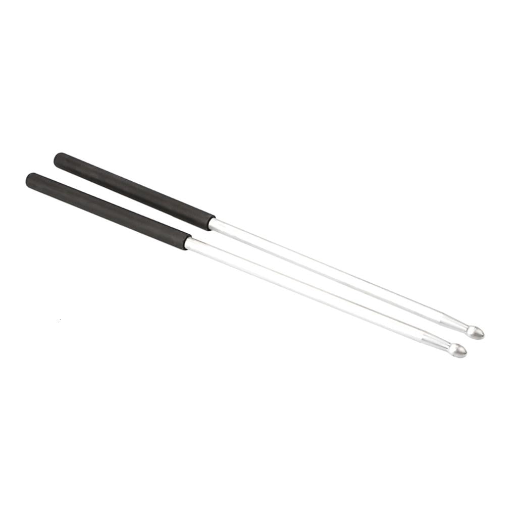 Yihuala 1 Pairs 5A Aluminum Alloy Drumsticks Simple Metal Drum Sticks Percussion Accessories Drummer Gifts for Adults
