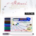 thumbnail image 3 of CAROOTU 10 colors/set Paint Marker Pen Waterproof Permanent Water Oil Based Markers Color on Rocks Metal, 3 of 6