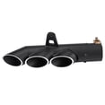 thumbnail image 2 of Universal Motorcycle Three-outlet Exhaust Tail Pipe Tip for YZFR6, 2 of 10