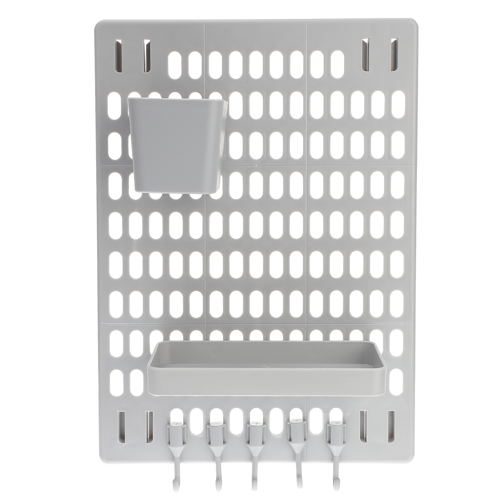 Hemoton Pegboard Shelf Wall Organizer Peg Boards Hook Storage Bathroom