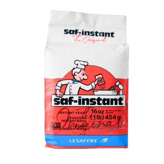 SAF Instant Yeast Red for Baking Cake, Bread and Dough, 1 Pound (1 Pack)