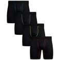thumbnail image 1 of Reebok Men's Performance Boxer Briefs with Functional Fly (4 Pack), 1 of 9