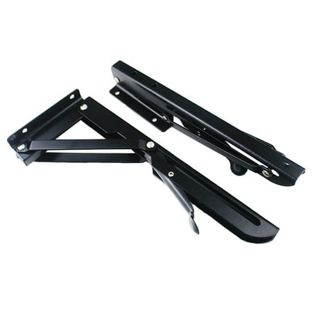 

LMZM 2Pcs Triangle Folding Bracket Adjustable Wall Mounted Shelf DIY Table Support