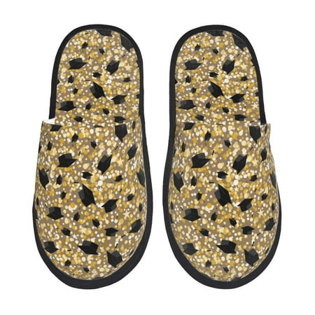 

Fuzoiu Graduation Hats3 Print Unisex Furry Slippers Plush Indoor Shoes Trendy House Slippers Anti-Skid EVA Sole House Shoes for Home Office and Travel -Medium