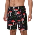 thumbnail image 2 of Uemuo Red Mushrooms Pattern Mens Swim Trunks Quick Dry Board Shorts with Mesh Lining, Stretch Beach Shorts Quick Dry No-Chafing Board Shorts-XX-Large, 2 of 9