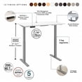 thumbnail image 3 of Bush Business Move 60 Series 48" x 24" Adjustable Standing Desk in White, 3 of 9