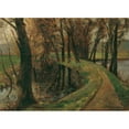 thumbnail image 2 of Olga Wisinger-Florian 24x18 Gold Ornate Framed and Double Matted Museum Art Print Titled - Allee Am Weiher (1906), 2 of 4