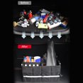 thumbnail image 1 of Car Trunk Organizer Automotive Cargo Organizer Car Storage Box 55L Oxford Cloth Folding Design with Reflective Strip for Safety Visibility, 1 of 7