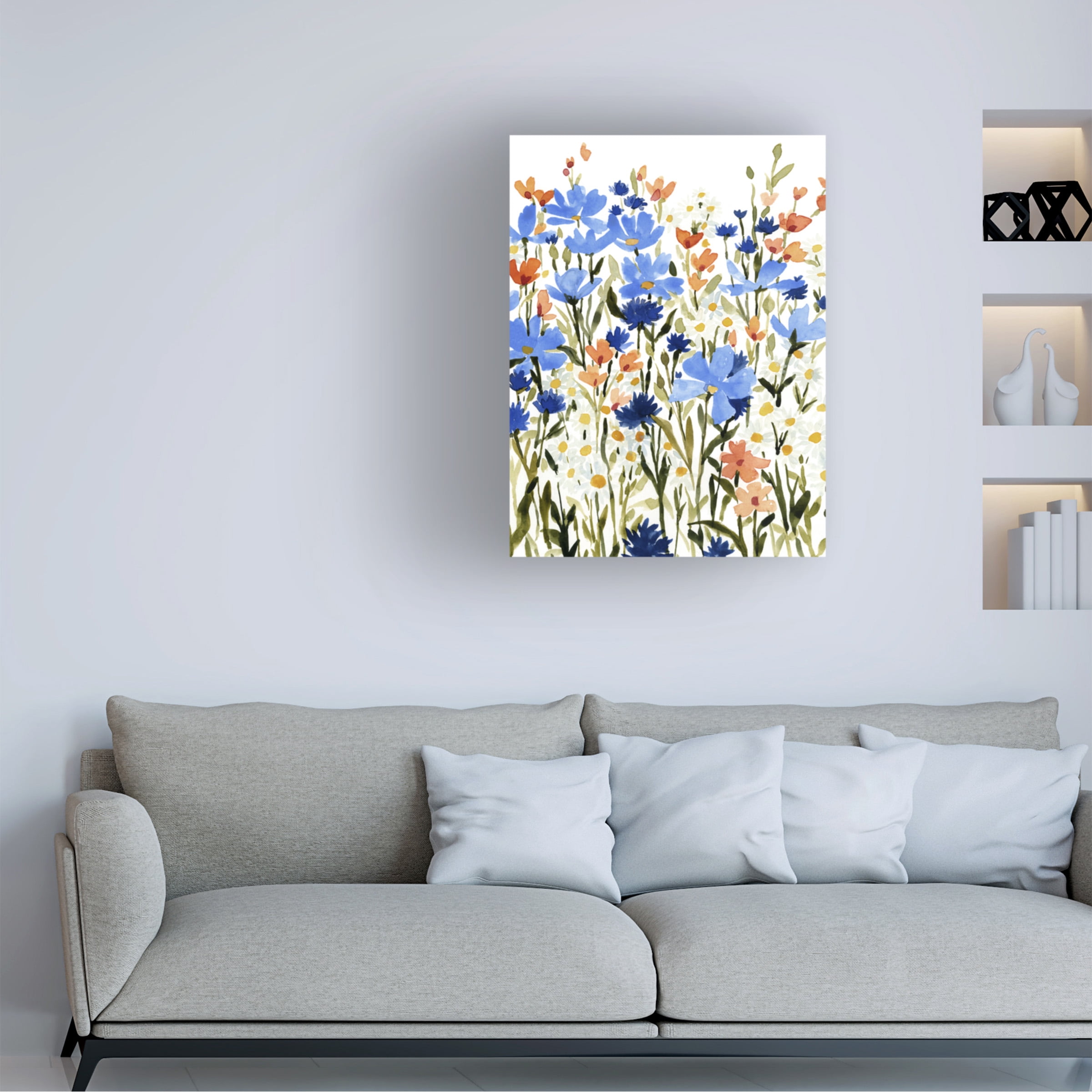Emma Caroline 'Bright Wildflower Medley II' Canvas Art