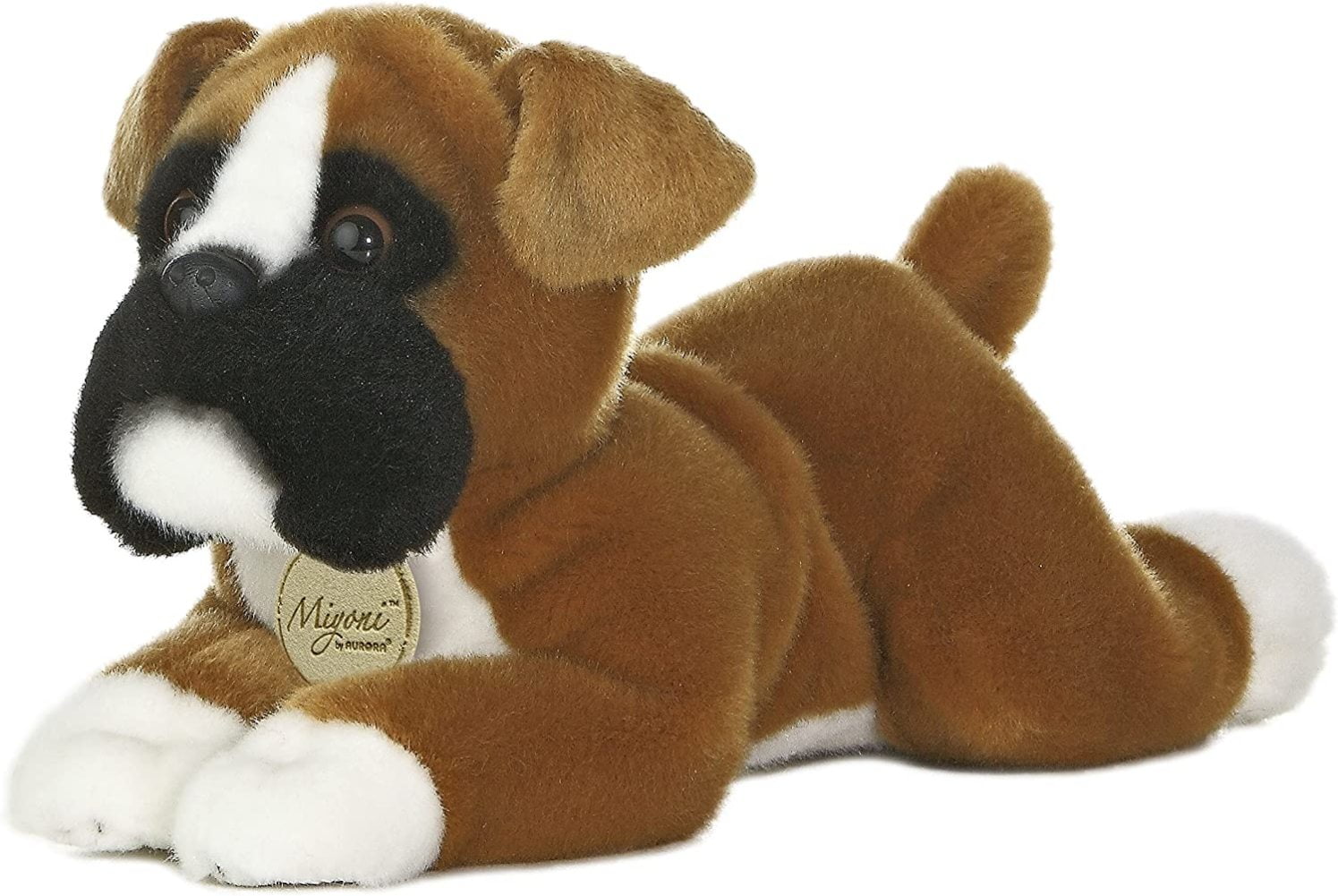AN450 REALISTIC STUFFED ANIMAL CUDDLY PLUSH SOFT TEDDY LIVING NATURE BOXER DOG 