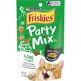 thumbnail image 2 of Purina Friskies Party Mix Cat Treats, Picnic Crunch with Chicken & Flavors of Turkey & Cheddar, Cat Treats for Adult Cats, 2.1-Ounce Pouch (Pack of 3), 2 of 5