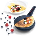 thumbnail image 1 of 8” Electric Crepe Maker – Nonstick Ceramic Surface, One-Touch Operation, Includes Batter Tray, Compact & Easy to Clean, Crepe, Pancake & Tortilla Maker, 1 of 9