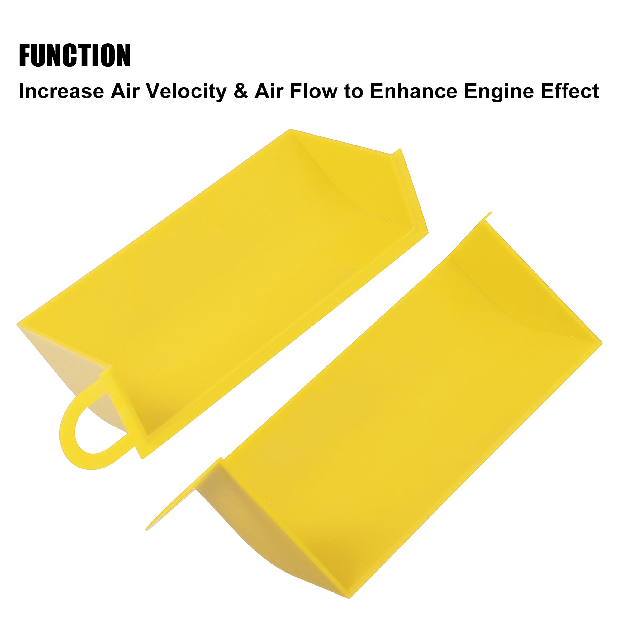 Unique Bargains 2pcs Hood Dynamic Cold Air Tuning Intake System Scoop for BMW E90/91/92/93 316d 318d 320d Yellow