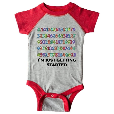 

Inktastic I m Just Getting Started- Pi Day Colorful Numbers Gift Baby Boy or Baby Girl Bodysuit