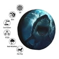 thumbnail image 4 of Susaid Undersea Shark Print Tire Covers,Waterproof Anti-UV Snow Sun Rain Tire Covers for RV,Truck, SUV, Trailer, Camper-15 inch, 4 of 6