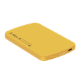 thumbnail image 3 of XYZtech X Slim A Wireless Power Bank - 5000 mAh - Ultra Thin - 0.39" Rubber Oil Finish Plastic Casing Design, Compatible with iPhone and Samsung, Yellow, 3 of 5