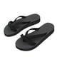 thumbnail image 1 of Xiao Hua Sandalias planas para mujer, chanclas ligeras antideslizantes, zapatillas informales de punta abierta, zapatillas de baño, zapatos de playa para exteriores, talla 38 (negro), 1 of 4