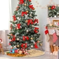 thumbnail image 4 of FMSHPON Retro Thanksgiving Pumpkins Xmas Christmas Tree Skirt Stand Mat for Holiday Party Decoration Indoor Outdoor 48 inches, 4 of 6