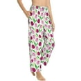 thumbnail image 2 of Xecao Tulips Flowers Women's Straight Lounge Pajama Pants: The Epitome of Relaxed Sleepwear, 2 of 9