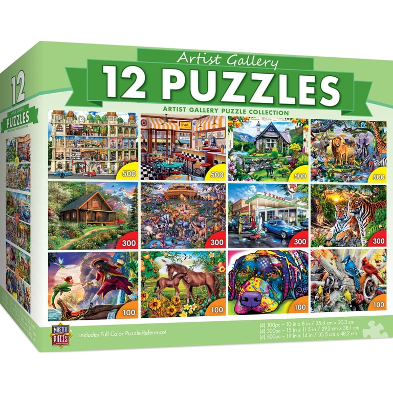 世界の名画 12枚セット THE MASTERPIECE COLLECTION MasterPieces 12pk Artist Gallery Puzzles Landscape & Animal