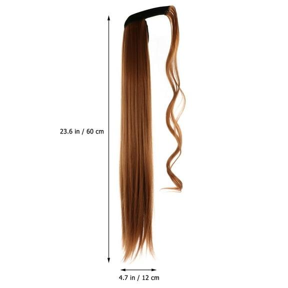 NICEXMAS Curly Ponytail Extension Light Brown For Women Shopping 1Pcs 23.6X4.7In