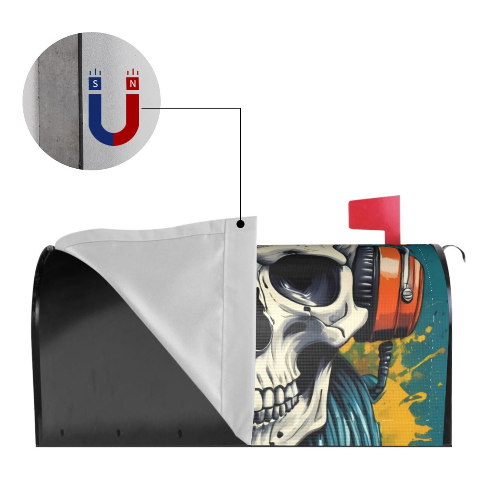 Kdxio Magnetic Mailbox Cover 21x18 in Mailbox Cover Outdoor Decoration Holiday Mailbox Covers for Home Garden Yard-21x18 in