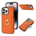 thumbnail image 1 of Funda Carcasa De Cuero Con Anillo Para iPhone 15 14 13 12, 1 of 1