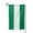 Square, variant on Flag Of Nigeria Garden Flag Vertical Double Sided Yard Outdoor Decoration 12.5 x 18 Inch Square