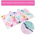thumbnail image 3 of Floral Desk Mat, Extended Desk Pad Mat, Large Mouse Pad for Desk, Waterproof Computer Mat with Edge Stitching, 2 MM Thickness Keyboard Mat with Non-Slip Rubber Base for Office, 3 of 5