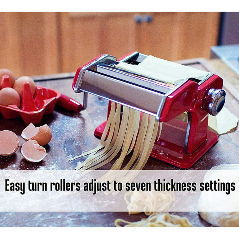 Weston Traditional Pasta Machine Stainless Steel Adjustable Thickness Noodle  Maker 