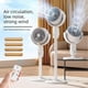 thumbnail image 2 of 38-82cm Pedestal Fan with Remote, 5 Speeds Air Cooling Oscillation Fan, Portable Floor Standing Fan for Home Office, 2 of 5