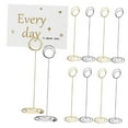 thumbnail image 4 of Raindrops 10 Pcs Wedding Table Card Holders Steel Wire Round Elegant Design Assorted Color, 4 of 8