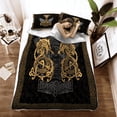thumbnail image 3 of Viking Doona Cover - Fenrir Wolf And Hammer - Viking Quilt Bed Set Rlt12, 3 of 5