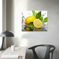 thumbnail image 3 of COMIO  Kitchen Fruit Wall Art Fresh Lemon Picture Print on Canvas Lemon Splash Under Water Painting for Dining Room Decor, 3 of 4