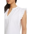 thumbnail image 5 of Gloria Vanderbilt Swan Series Women's Ruffle Sleeve Top, Sizes XS-XXL, 5 of 5