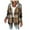 Coffee, variant on Womens Jacket Womens Plaid Button Down Hoodie Sweatshirt Hoodie Jacket Coat Shearling Jacket Women Grey XL