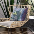 thumbnail image 2 of City Palace Indoor/Outdoor Pillow with Removable Cover in Blue Green18x18, 2 of 4