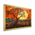 thumbnail image 2 of Designart "Savannah Sunset in African Safari Palette IV" Geometric Framed Wall Art Decor - Bohemian Yellow Boho Mosaic Hallway Framed Wall Art Decor, 2 of 6