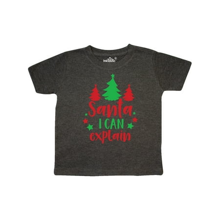 

Inktastic Santa I can Explain Stars Christmas - Red Green Gift Toddler Boy or Toddler Girl T-Shirt