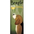 thumbnail image 2 of Fowler, Ryan 12x24 Gold Ornate Wood Framed with Double Matting Museum Art Print Titled - Beagle Winery Chardonnay, 2 of 4