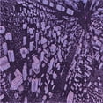thumbnail image 1 of Ahgly Company Tapis d'Intérieur Lavable en Machine Carré Transitionnel Violet Foncé, 6 Pieds Carré, 1 of 7