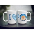 thumbnail image 3 of Blue Pomeranian Coffee Mug 15 oz, 3 of 5
