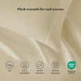 thumbnail image 6 of Sonive Sheet Set King Size Beige, 4 Pieces 140 GSM Brushed Elastic Fitted Soft & Cozy Bed Sheets Set with Deep Pocket, 6 of 9